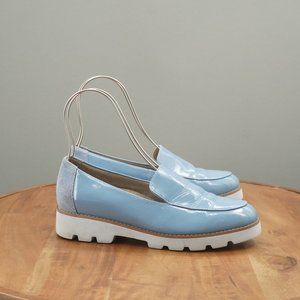 Vionic Light Blue and Gray Loafers